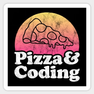 Pizza Lover Pizza and Coding Sticker